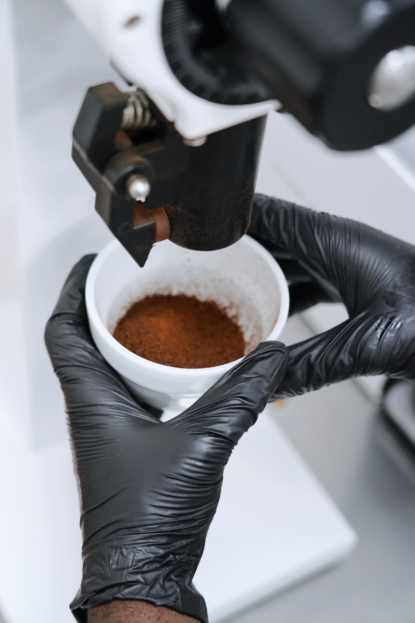 Fresh coffee grinding